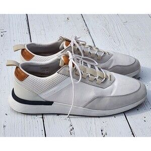Wolf & Shepherd Men White Crossover Victory Trainer Sneakers US 11 EU 44.5